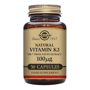 Natural Vitamin K2 (MK-7) 100 mcg  Vegetable Capsules - Pack of 50