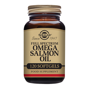 Solgar® Full Spectrum Omega Salmon Oil Softgels - Pack of 120