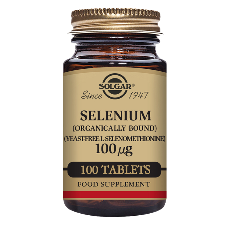 Solgar Selenium (Yeast-Free) 100 mcg Tablets - Pack of 100