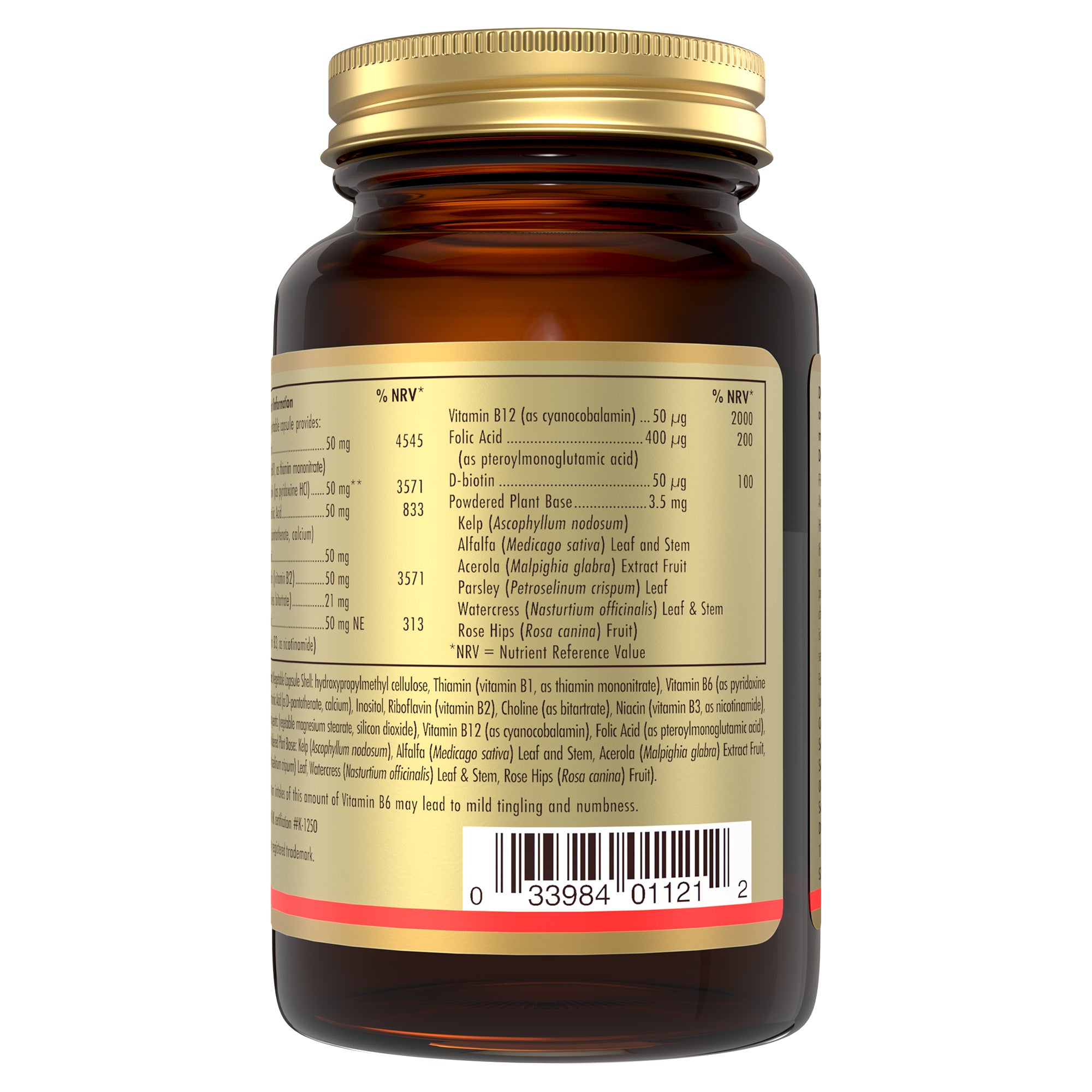 Vitamin B-Complex ''50'' High Potency Vegetable Capsules