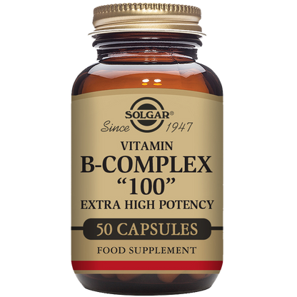 Vitamin B-Complex &quot;100&quot; Extra High Potency Vegetable Capsules