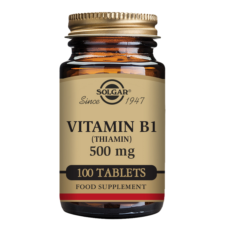 Vitamin B1 (Thiamin) 500 mg Tablets Pack of 100 Solgar