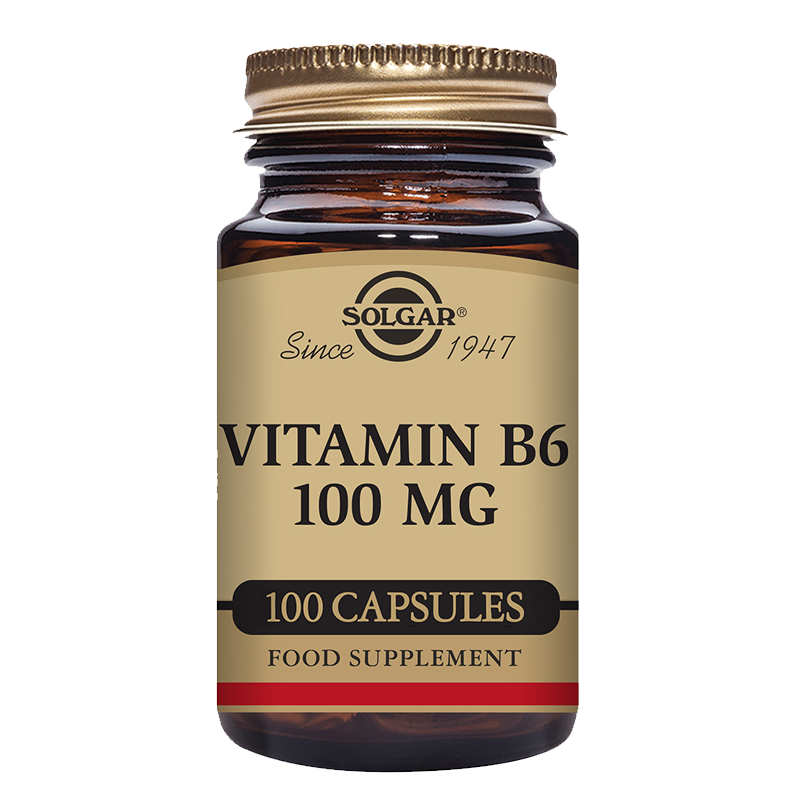 Vitamin B6 100 mg Vegetable Capsules - Pack of 100
