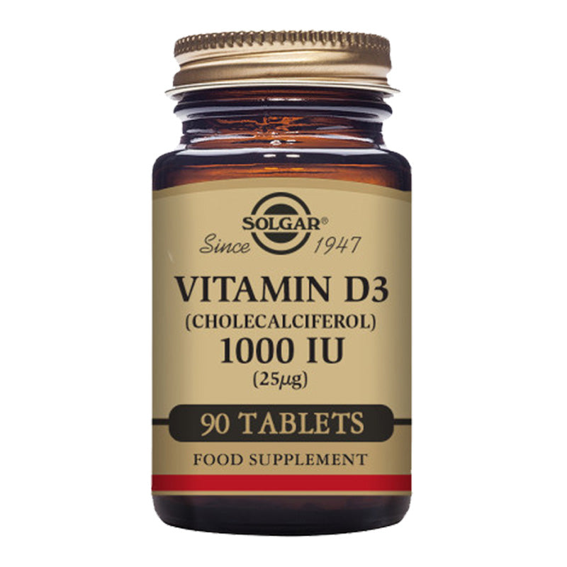 Vitamin D3 (Cholecalciferol) 1000 IU (25 mcg) Tablets