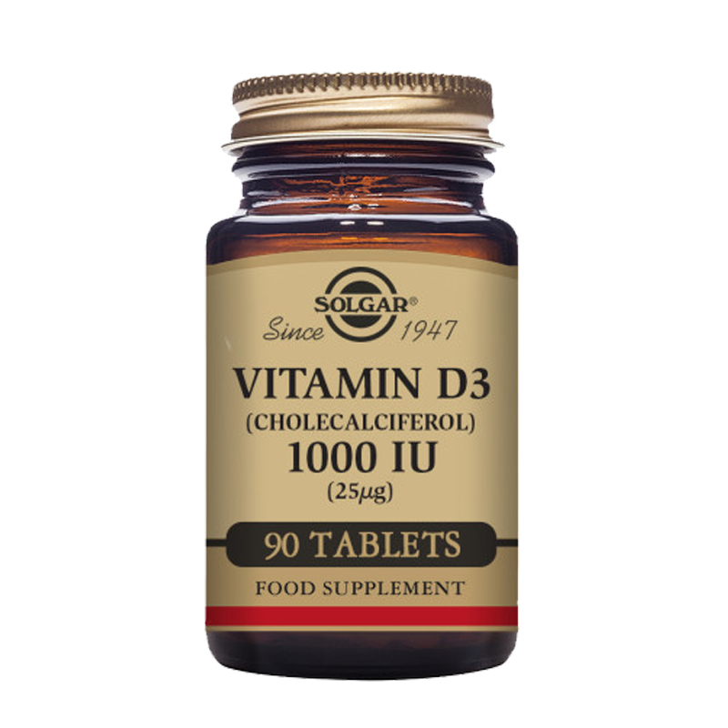 Vitamin D3 (Cholecalciferol) 1000 IU (25 mcg) Tablets