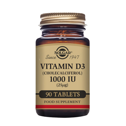 Vitamin D3 (Cholecalciferol) 1000 IU (25 mcg) Tablets