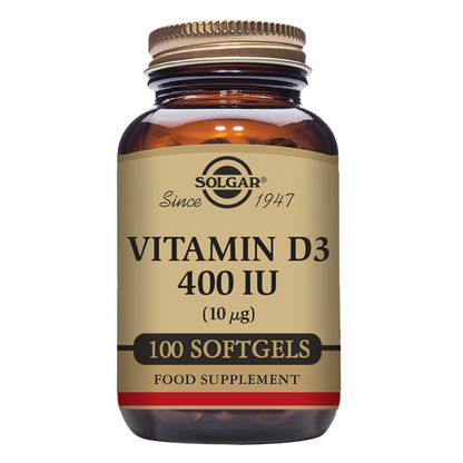 Vitamin D3 400 IU (10 mcg) Softgels - Pack of 100