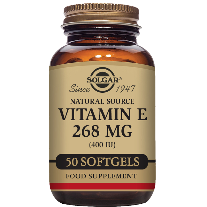 Natural Source Vitamin E 268 mg (400 IU) Vegetable Softgels
