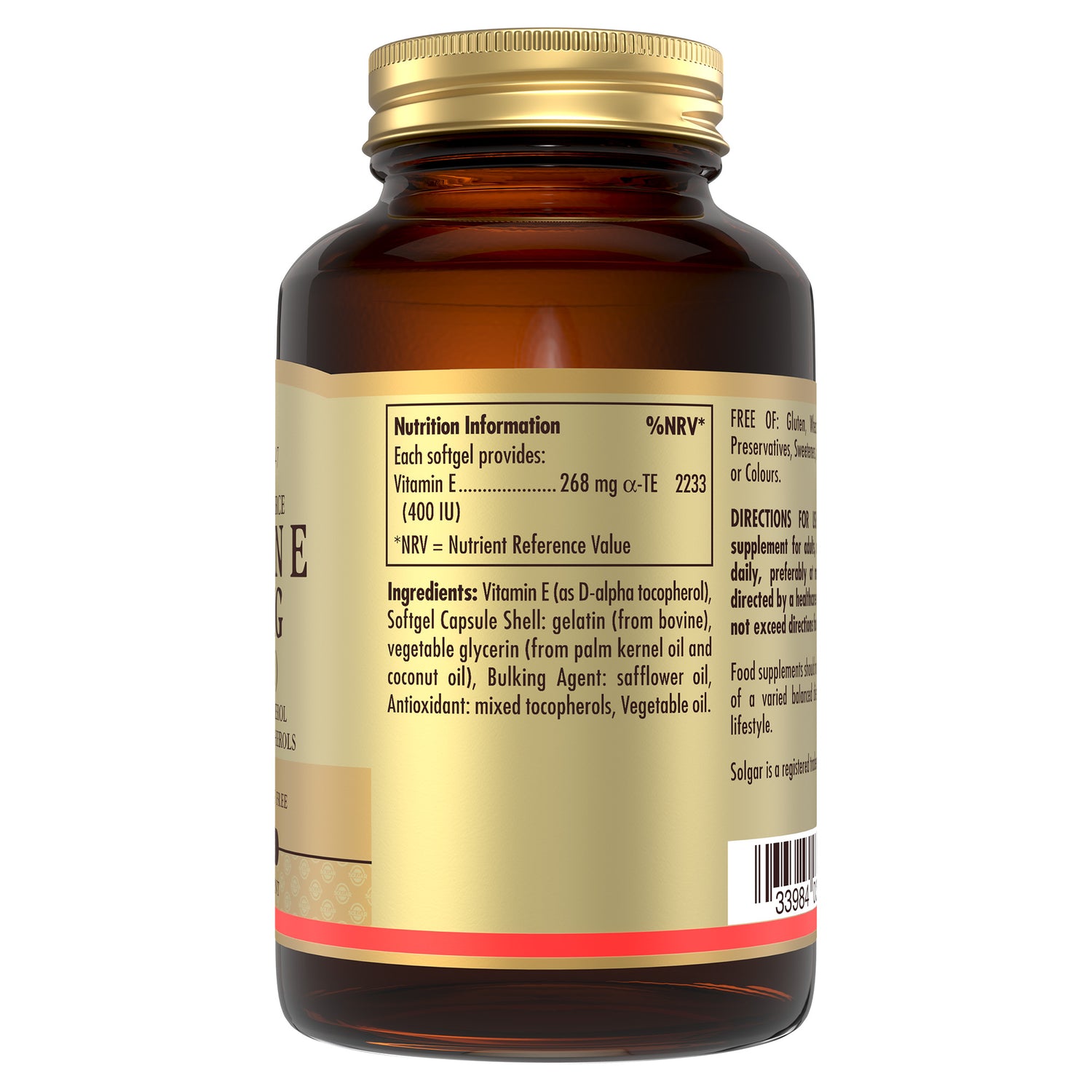 Natural Source Vitamin E 268 mg (400 IU) Softgels