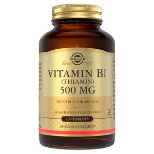Vitamin B1 (Thiamin) 500 mg Tablets  - Pack of 100