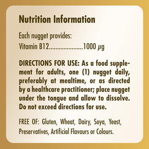 Vitamin B12 1000 mcg Sublingual Nuggets
