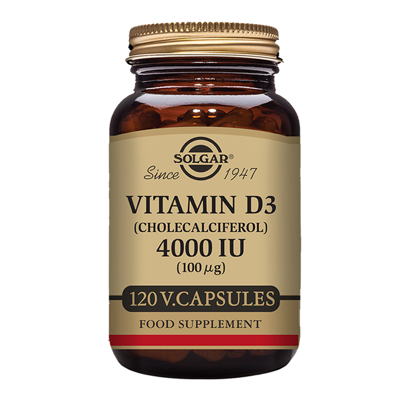 Vitamin D3 (Cholecalciferol) 4000 IU (100 mcg) Vegetable Capsules
