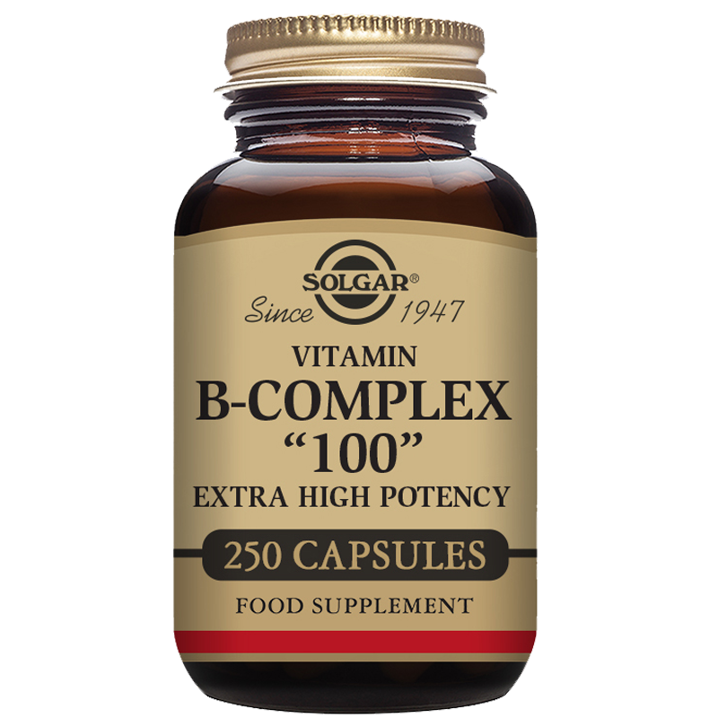Vitamin B-Complex &quot;100&quot; Extra High Potency Vegetable Capsules