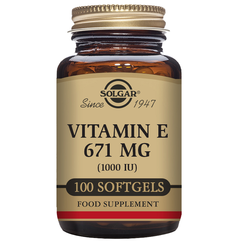 Natural Source Vitamin E 671 mg (1000 IU) Softgels